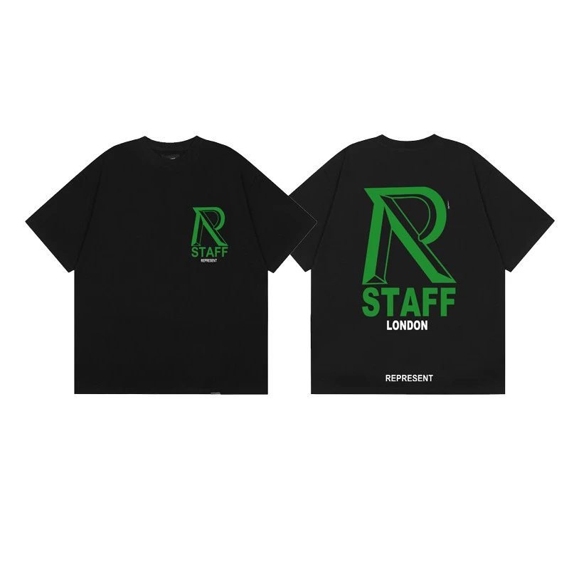 Represent STAFF High Street Black Short-sleeve T-shirt