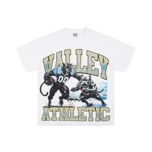 Valley Sports American Retro White Short-sleeve T-shirt