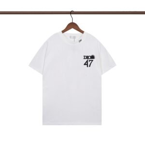 Dior 47 Collection Minimalist Style White T-Shirt