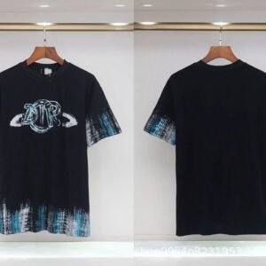 Dior Graffiti Cool Trendy Black Short-sleeve T-shirt