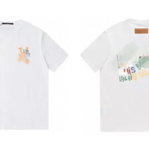 Louis Vuitton Letter Print Trendy Style White T-Shirt