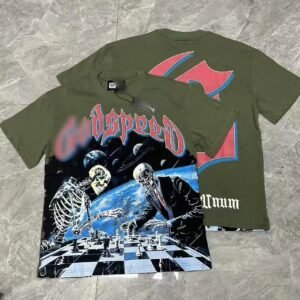Godspeed Skull Duel Dark Style Army Green T-Shirt