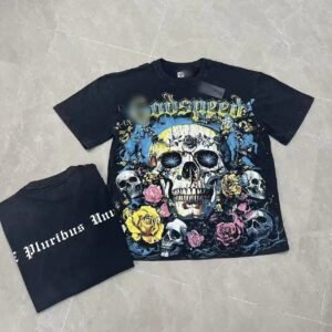 Godspeed Gothic Skull Rose Black T-Shirt