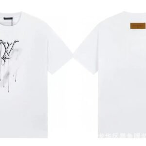 Louis Vuitton Graffiti Trend Style White Short-sleeve T-shirt