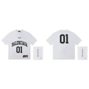 Balenciaga 01 Collection Street Style White Short-sleeve T-shirt