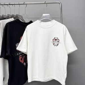 Chrome Hearts Patchwork Cross Street Style White T-Shirt