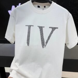 Louis Vuitton LV Printed Minimalist Style White T-Shirt