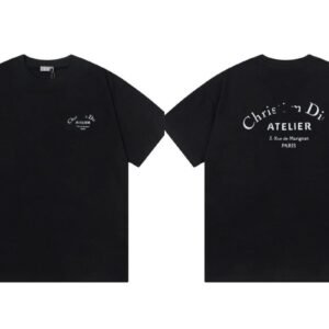 Dior Atelier Minimalist Style Black Short-sleeve T-shirt