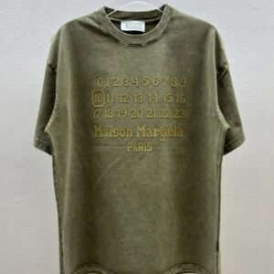 Maison Margiela Number Vintage Military Green Short-sleeve T-shirt
