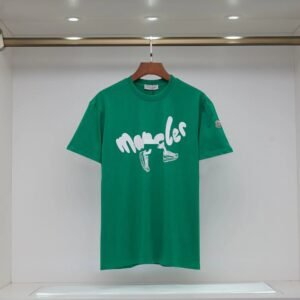 Moncler Graffiti Casual Style Green Short-sleeve T-shirt