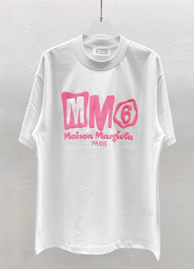 Maison Margiela MM6 Streetwear Brand White Short-sleeve T-shirt