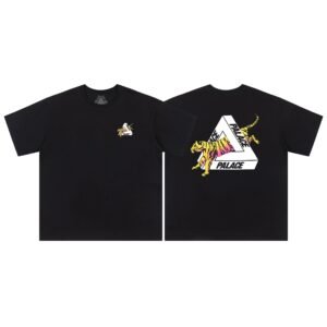 Palace Triangle Tiger Print Street Style Black T-shirt