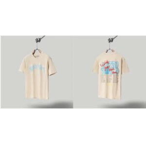 Travis Scott Astro Street Style Apricot Beige Short Sleeve T-Shirt