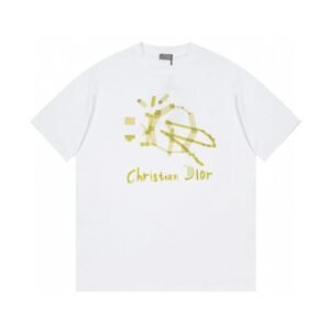 Dior Graffiti Street Style White T-Shirt