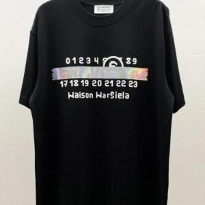 Maison Margiela Digital Trendy Black T-Shirt