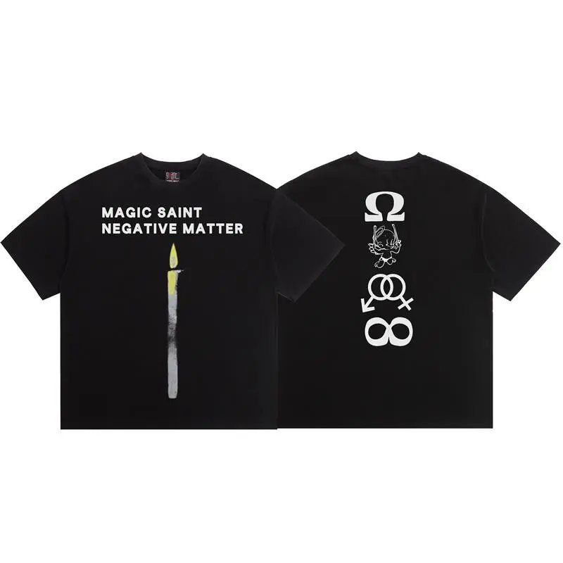 SAINT Magic Collection Street Style Black T-Shirt