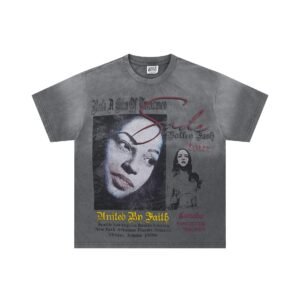Valley Tour Vintage Distressed Washed Grey T-shirt