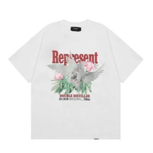 Represent Pigeon Vintage Style White T-shirt