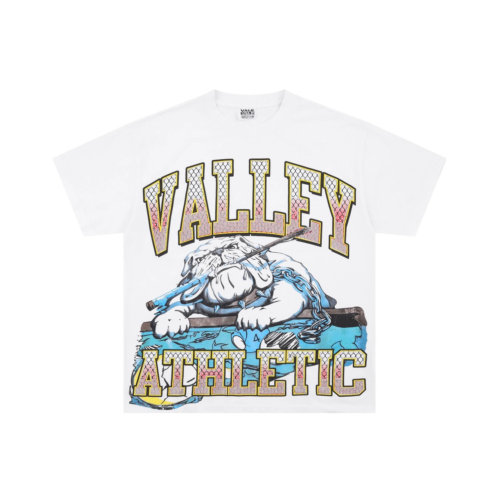 Valley American Vintage Sports Style White Short-sleeve T-shirt