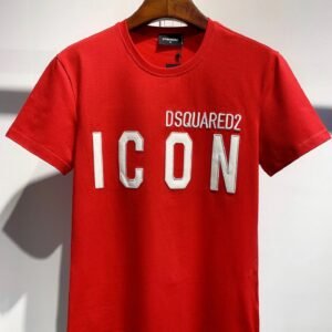 DSQUARED2 ICON Trendy Red Short-sleeve T-shirt
