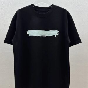 Alexander Wang Foam Logo Street Style Black T-Shirt