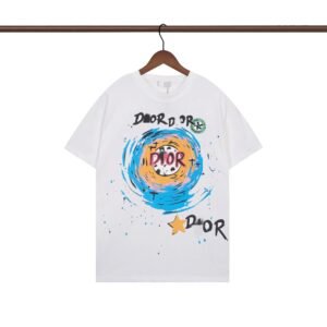 Dior Graffiti Trend Style White Short-sleeve T-shirt