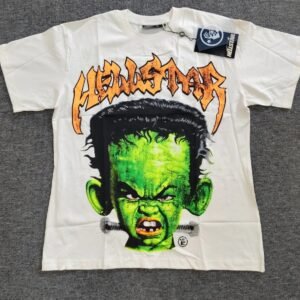 Hellstar Frankenstein Street Style White T-shirt