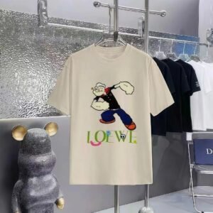 LOEWE x Popeye Co-branded Off-white Casual T-Shirt