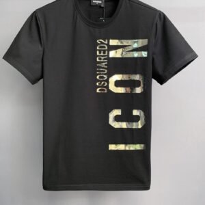 DSQ ICON Streetwear Black Short-sleeve T-shirt