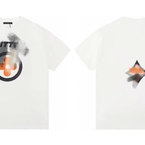 Louis Vuitton Blurred Monogram Trendy & Cool White T-Shirt