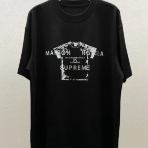 Maison Margiela Co-branded Street-style Black T-Shirt