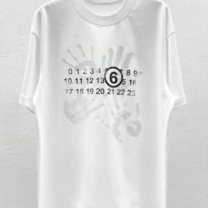 Maison Margiela MM6 Street Style White T-Shirt