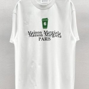 Maison Margiela No.6 Printed Casual White T-Shirt