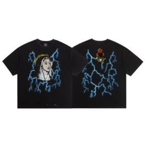 SAINT Our Lady of Lightning High Street Style Black T-Shirt