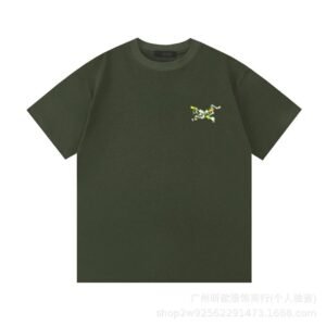 Arc'teryx Floral Logo Outdoor-style Army Green T-Shirt