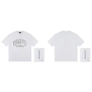 Balenciaga Vintage Distressed Lettering White T-Shirt