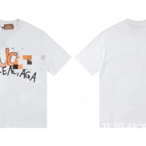 Balenciaga Co-branded Graffiti Street Style White T-shirt