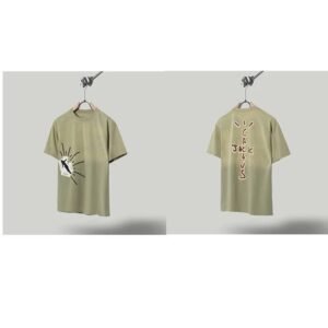 Travis Scott Cactus Jack Streetwear Khaki Green T-Shirt