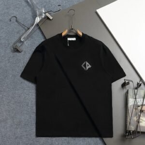 Dior Minimalist Diamond Check Printed Black T-Shirt