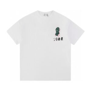 Dior Monster Print Trendy Style White T-Shirt