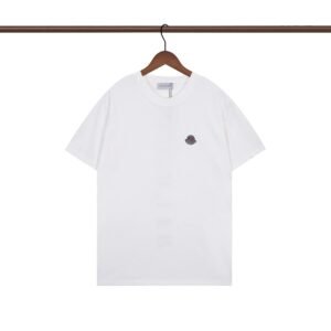 Moncler Classic Minimalist Style White Short-sleeve T-shirt