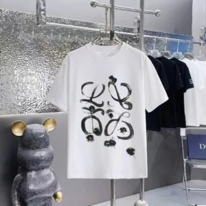 LOEWE x Hayao Miyazaki Collaboration Graffiti-Style White Short-Sleeve T-Shirt