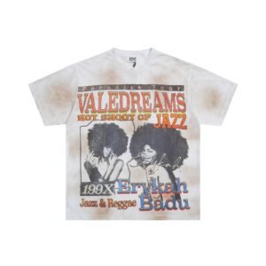 Valley Jazz Portrait Vintage Style Tie-dye T-shirt