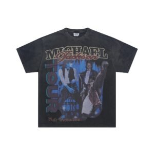 Valley Jackson Tour Vintage Style Charcoal Black T-Shirt