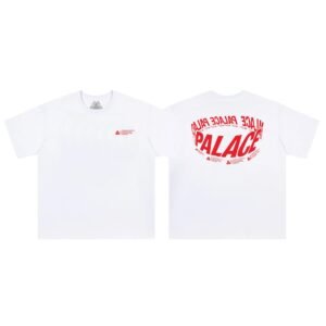 Palace Letter Printed Street Style White Short-sleeved T-shirt