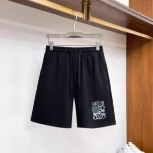 LOEWE Printed Casual Style Black Shorts