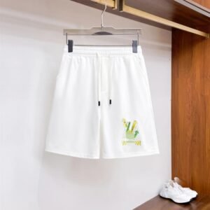 Louis Vuitton Cartoon Print Casual White Shorts