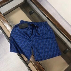 Fendi FF Monogram Streetwear Dark Blue Shorts