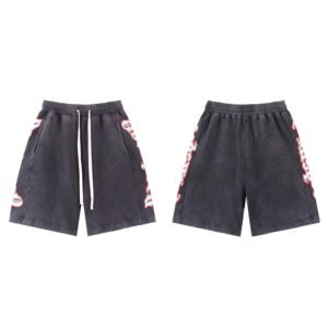 Godspeed Printed Street Style Charcoal Black Shorts