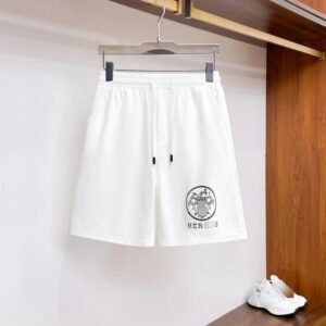 Hermès Printed Casual Style White Shorts